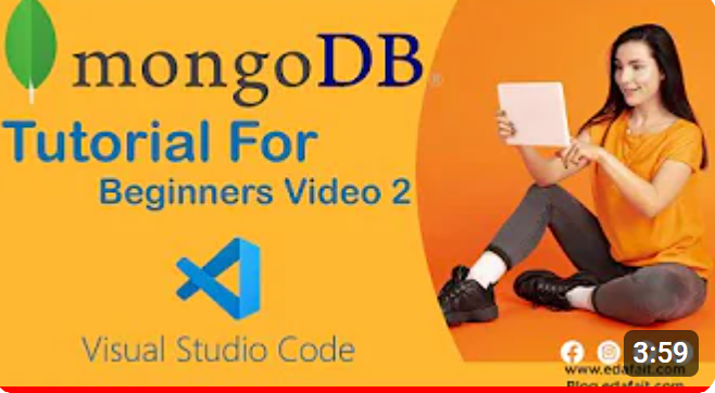 Learn MongoDB Tutorial for Beginners video 2 insert documents